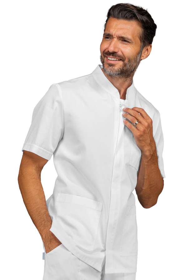 Casacca uomo collo coreano con cerniera - Divise & Divise