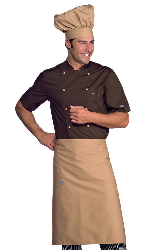 Giacca Cuoco Alicante Manica Corta Cacao E Biscotto