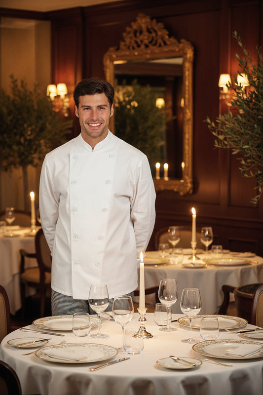 Giacca Cuoco Livorno Bottoni Fissi