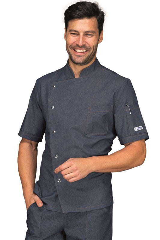 Giacca Cuoco Belfast Jeans Slim Fit - Divisa Chef Professionale Isacco