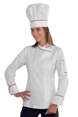 Giacca Lady Snaps Bianco + Tricolore