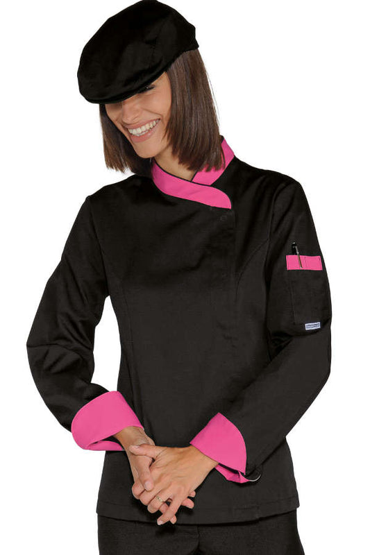 Giacca Lady Snaps Nero + Fuxia