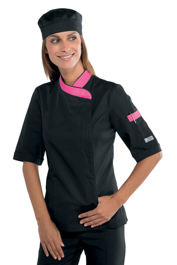 Giacca Lady Snaps Nero + Fuxia