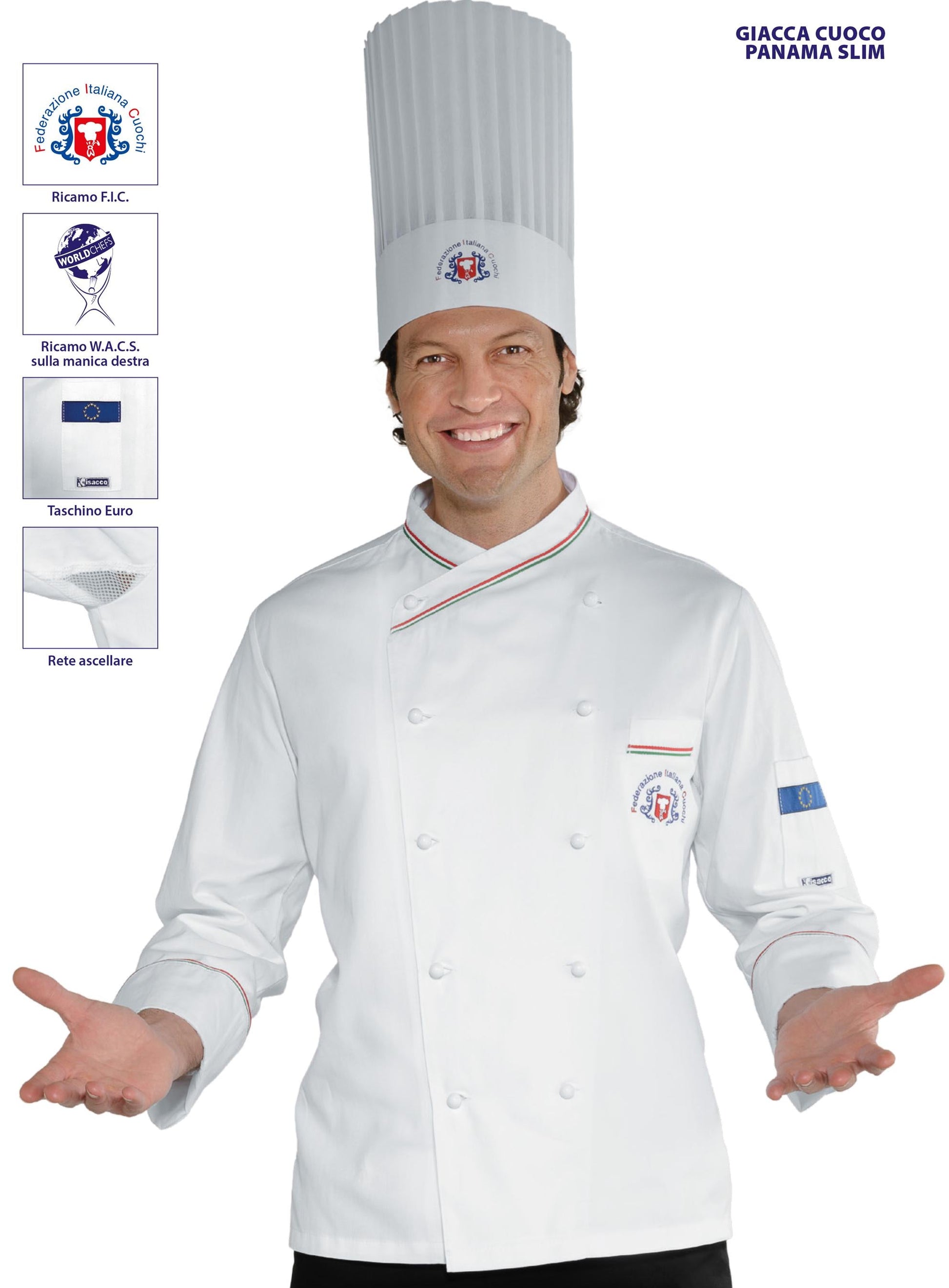 Giacca Panama Federazione Italiana Cuochi