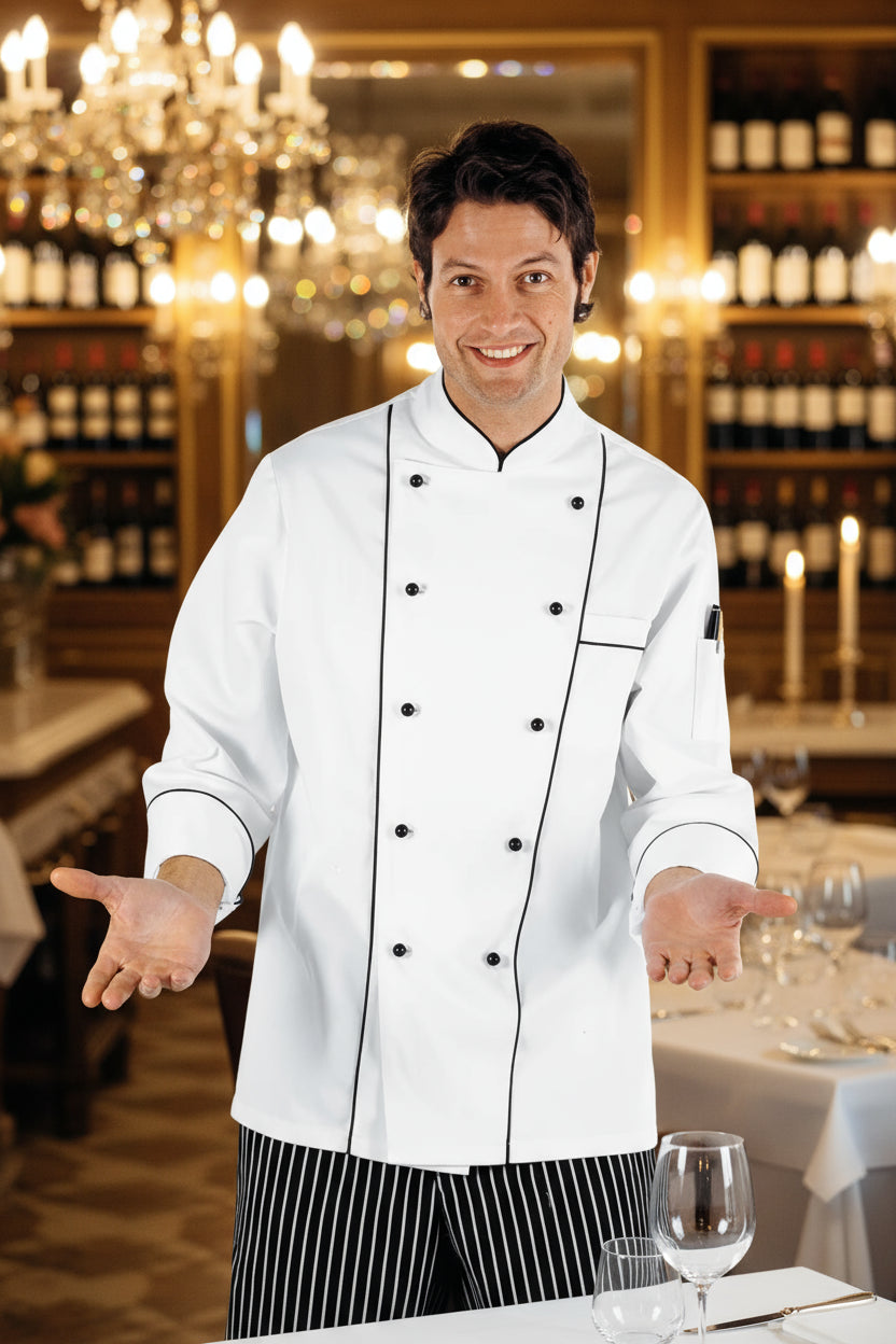 Divisa Chef Professionale Completa Customizzabile - Bundle 4 Pezzi - Divise & Divise