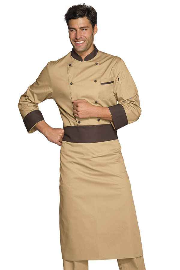 Divisa Cuoco Completa Biscotto | Giacca Manica Corta + Pantalone + Bandana + Scarpe