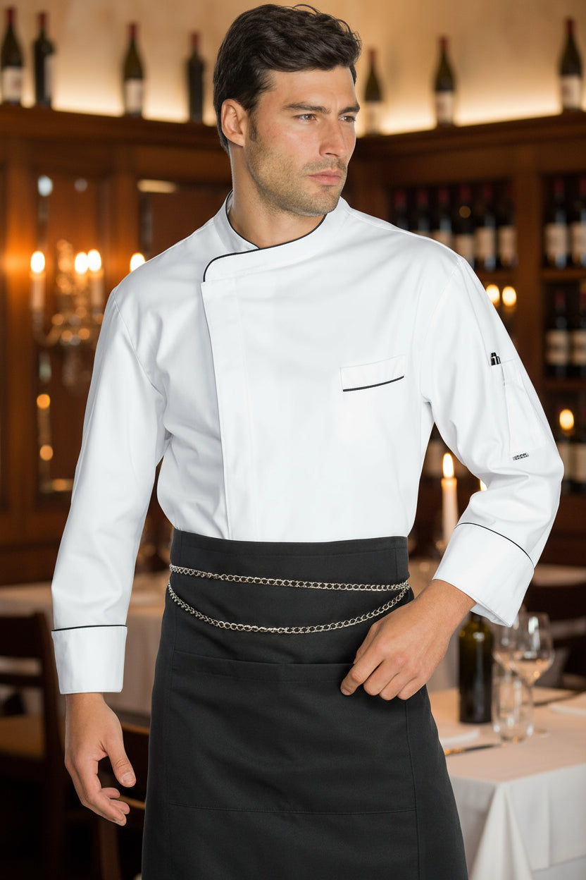 Giacca cuoco Bilbao bianca superdry