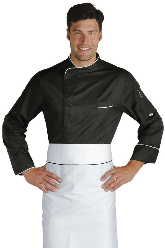 Giacca cuoco Bilbao nera - Divise & Divise