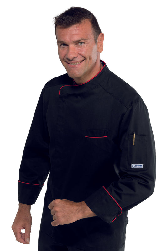 Giacca Cuoco Bilbao Nero+Rosso