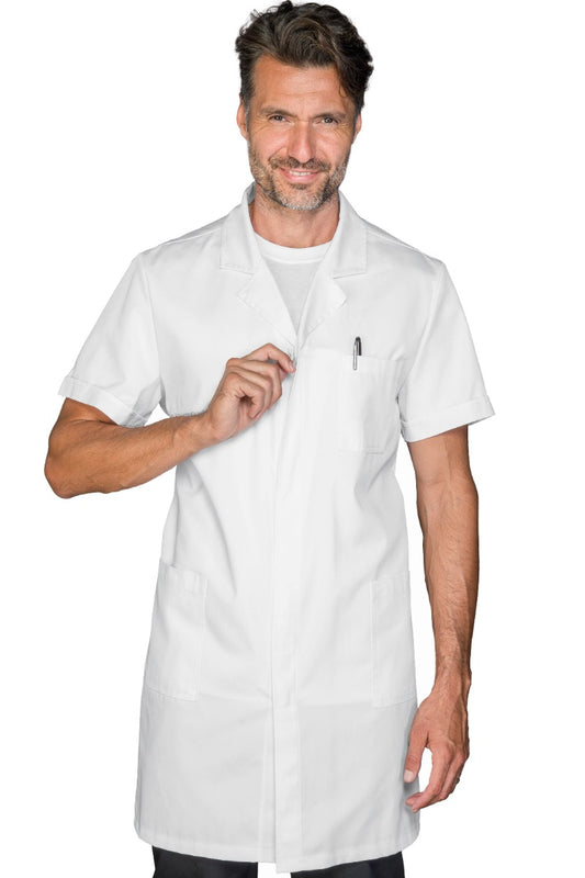 Camice Uomo Antiacido Zip Bianco Cm 100 - Divise & Divise