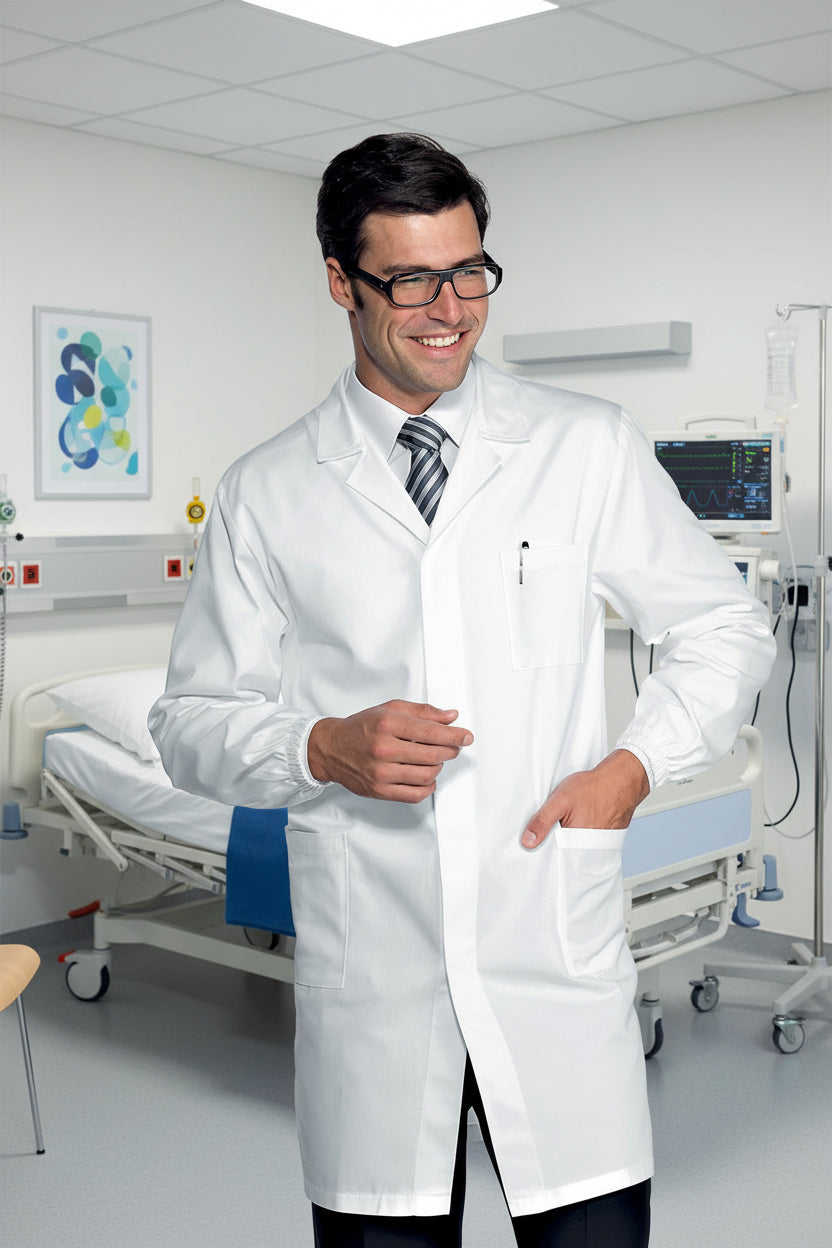 Camice Uomo Boheme Stretch Bianco Isacco - Poliestere 100% Professionale