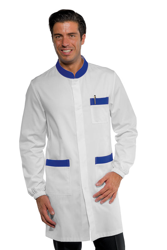 Camice Dover Bianco+Blu Cina