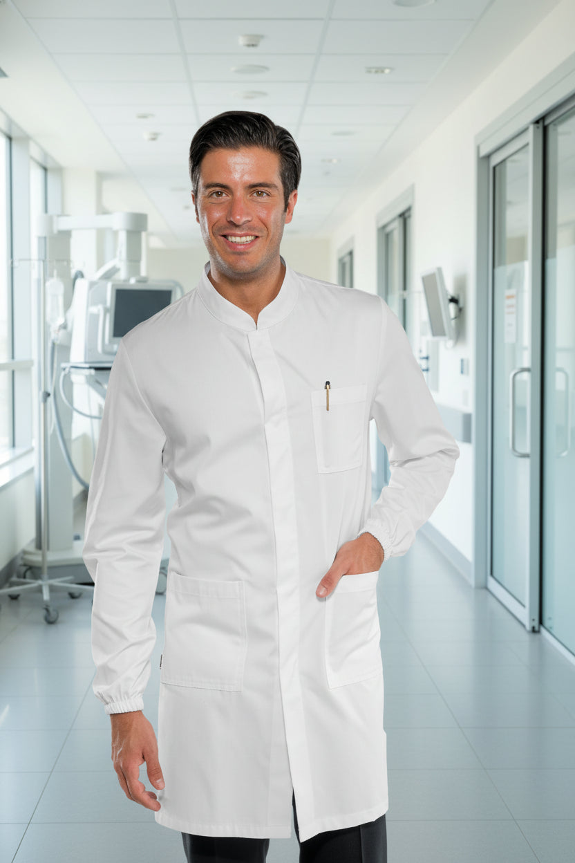 Camice Dover Boheme Bianco Isacco - Cotone 100% Professionale - Divise & Divise