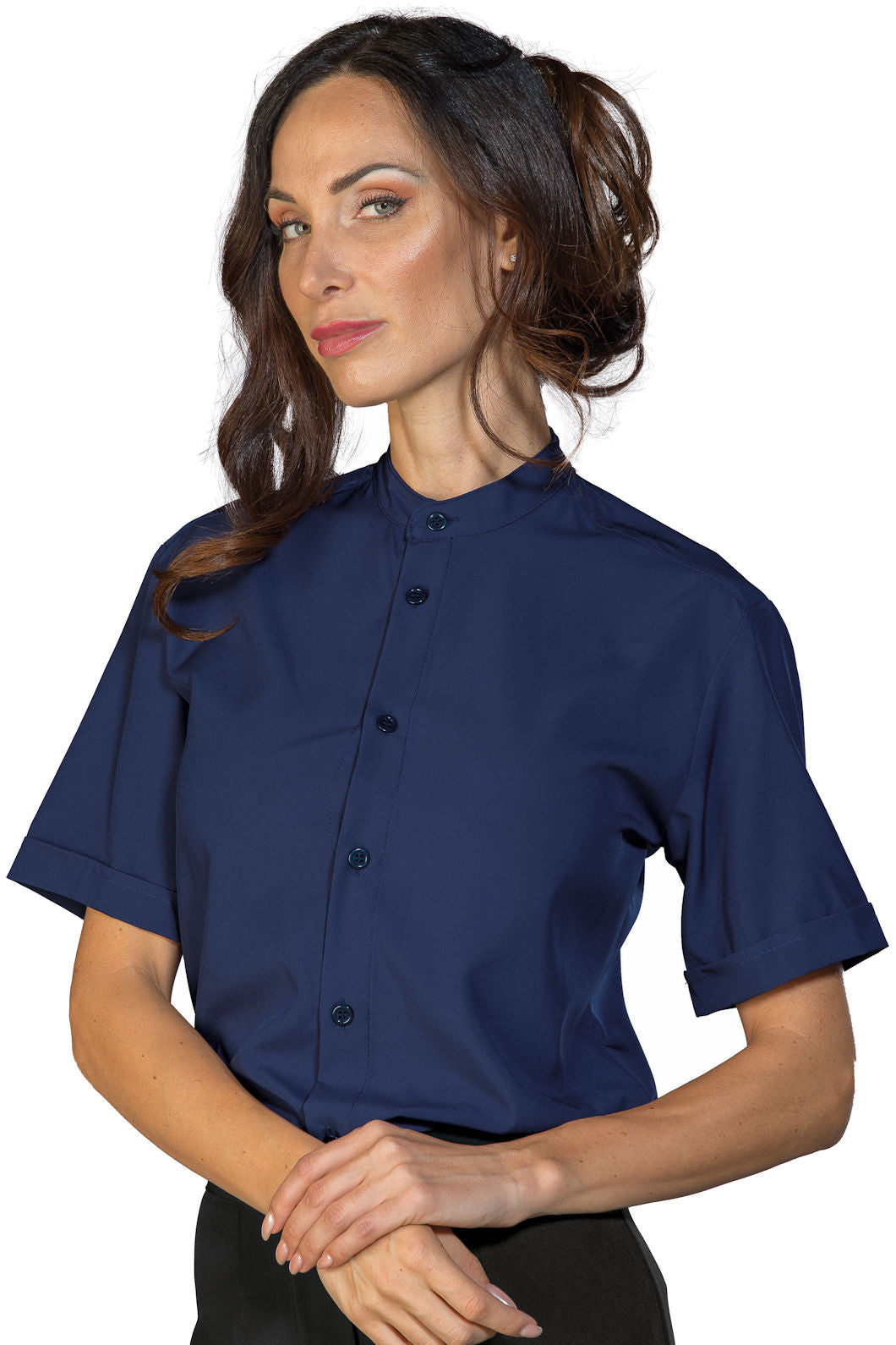 Camicia Detroit unisex Tecnostretch blu - Divise & Divise