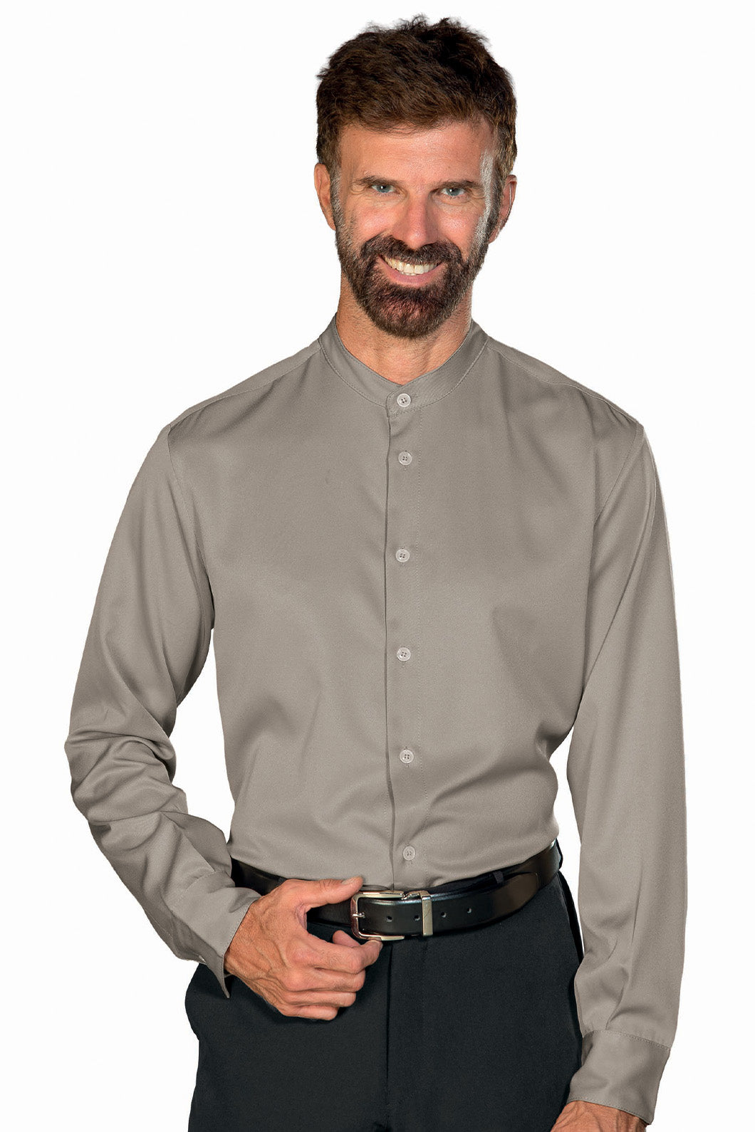 Chemise extensible noire unisexe Detroit