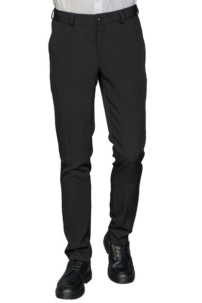 Pantalone cameriere Seattle nero 100% poliestere elastico divisa sala bar professionale
