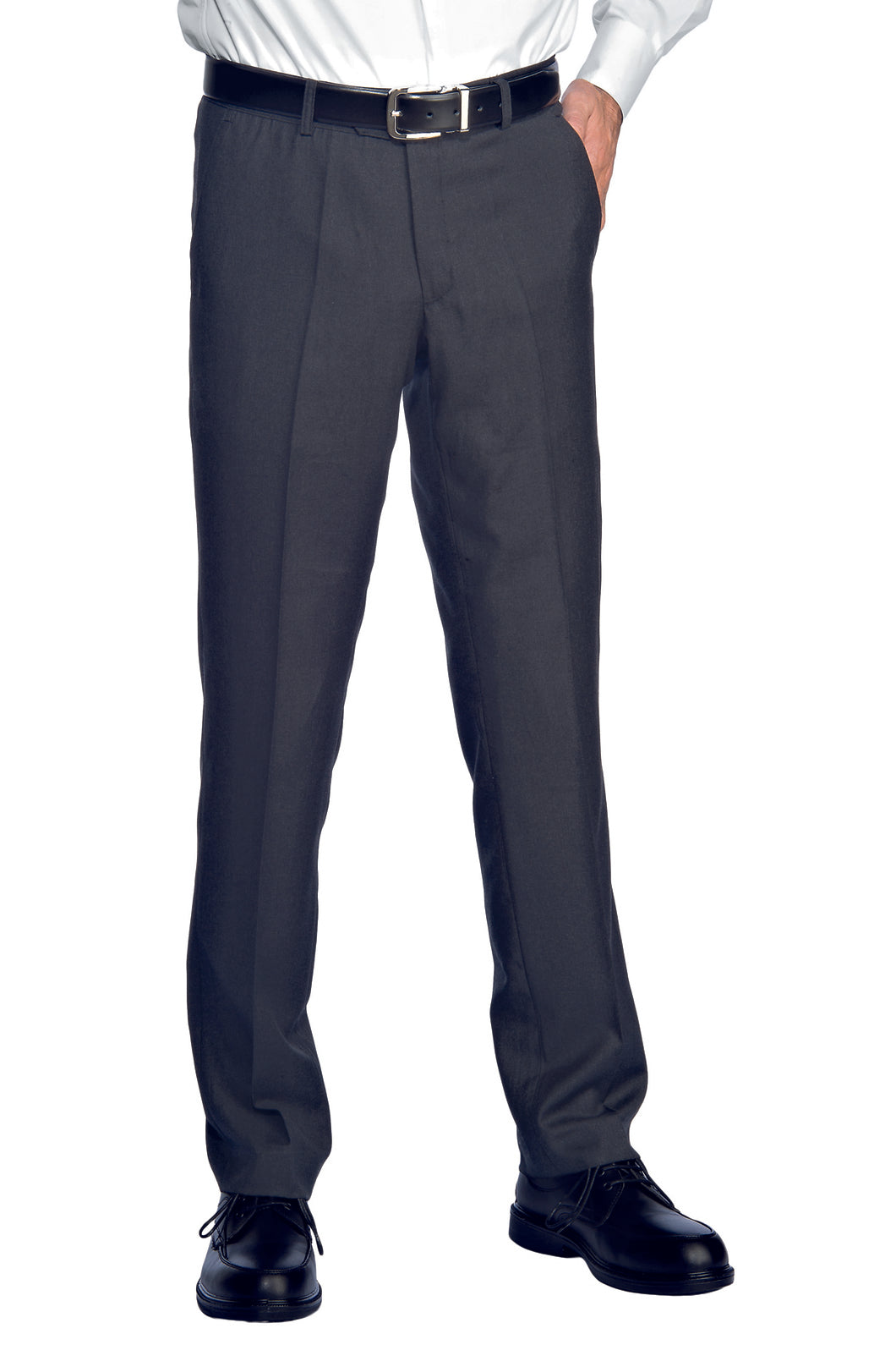 Pantalone Uomo Senza Pinces Foderato Antracite