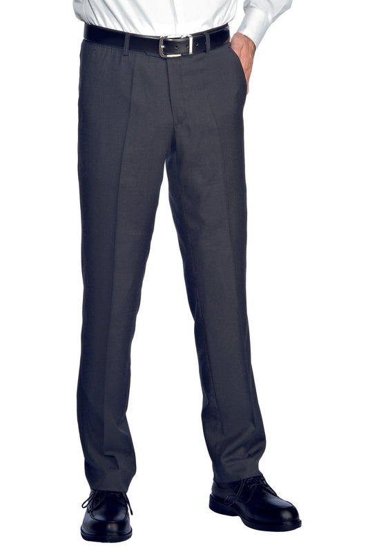 Pantalone Uomo Senza Pinces Foderato Antracite