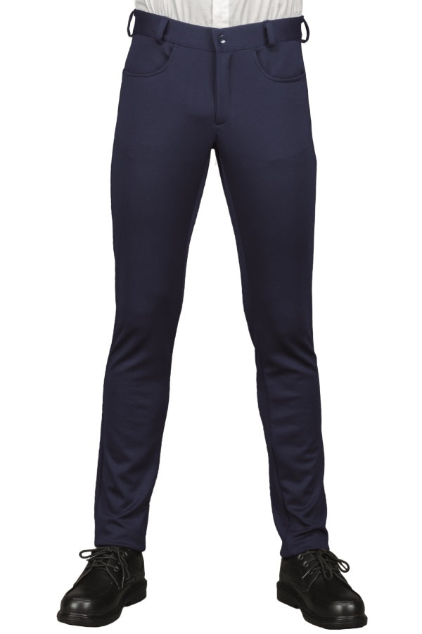 Pantalone Isacco Uomo Yale Jersey Milano Blu