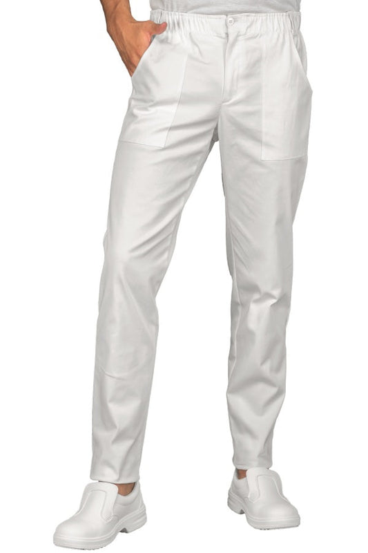 Pantalone Infermiere Uomo Vermont Super Stretch Bianco