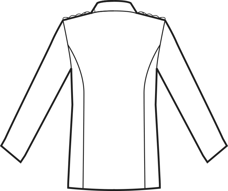 Divisa cameriere sala bar giacca coreana trecce creme - abbigliamento professionale Isacco