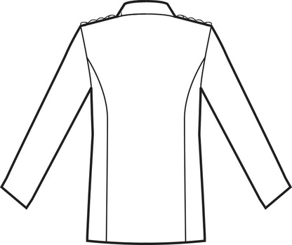 Divisa cameriere sala bar giacca coreana trecce creme - abbigliamento professionale Isacco