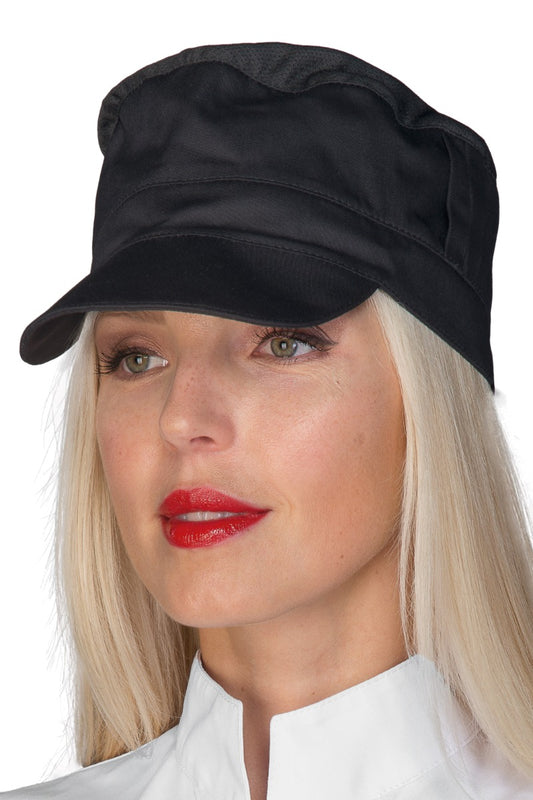 Cappello Charly Nero Con rete Isacco - Divise & Divise