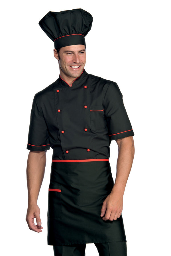 Grembiule Cuoco Vita Nero E Rosso