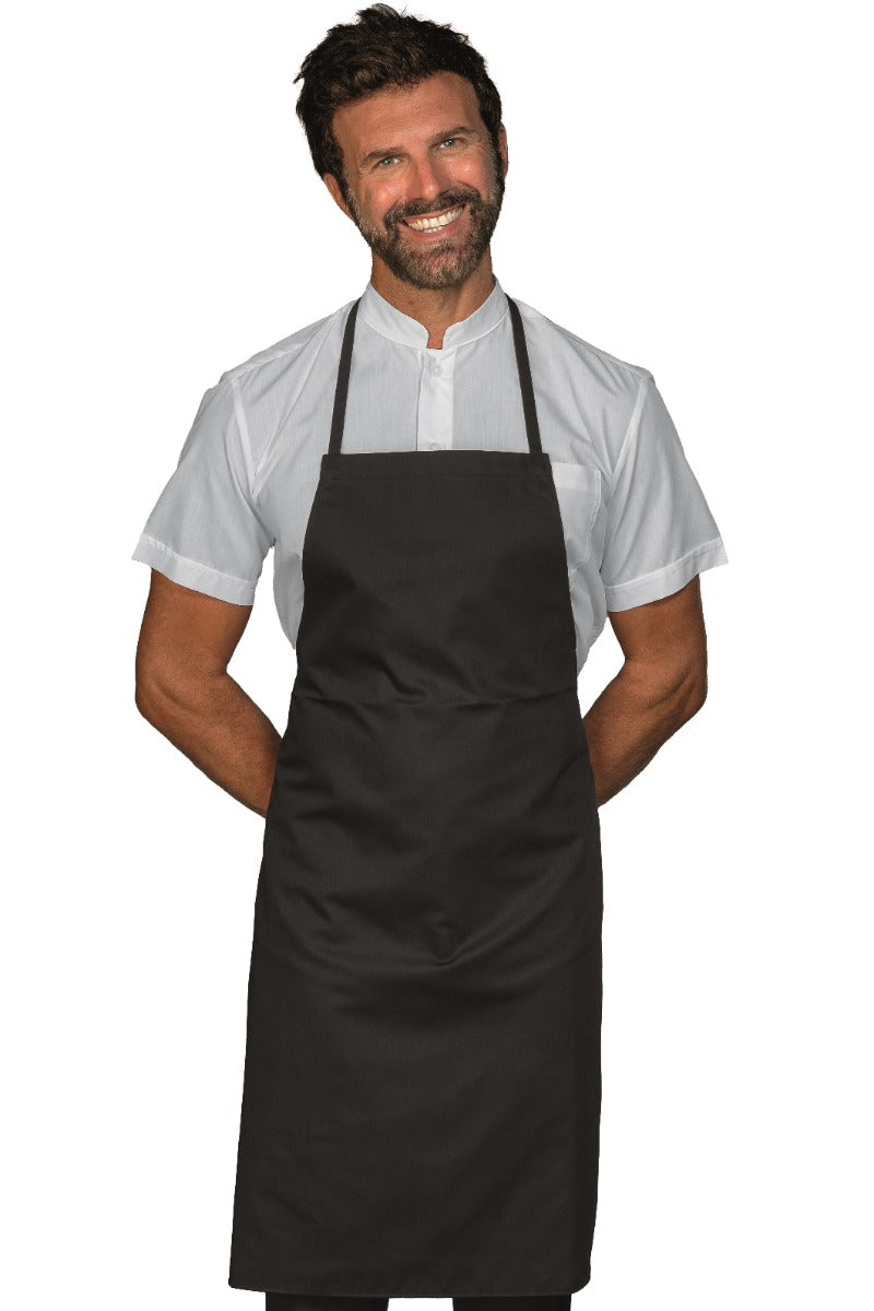 Grembiule Pettorina Senza Tasca Nero - Divise & Divise