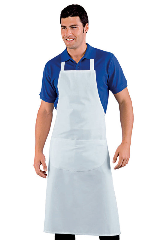 Grembiule Cucina  Con Pettorina Bianco