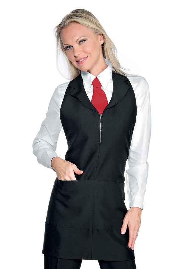 Grembiule Barista Madeira Con Zip Nero