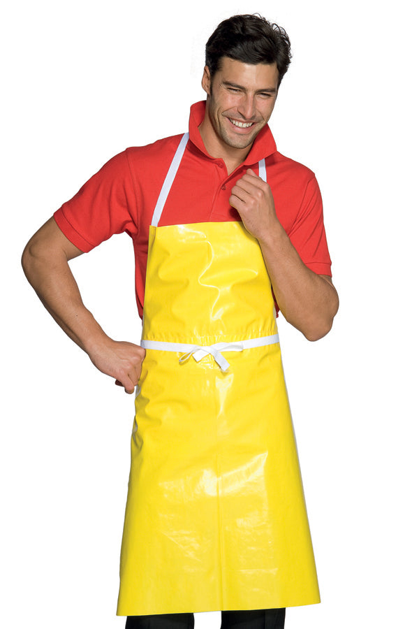 Grembiule Pettorina Lavapiatti Lavaggio Cerato Giallo