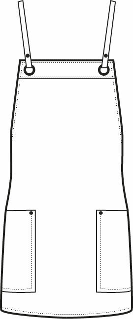 Grembiule Cameriere Wigam Simil Pelle