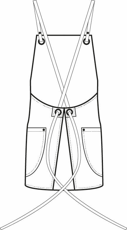 Grembiule Cameriere Wigam Simil Pelle