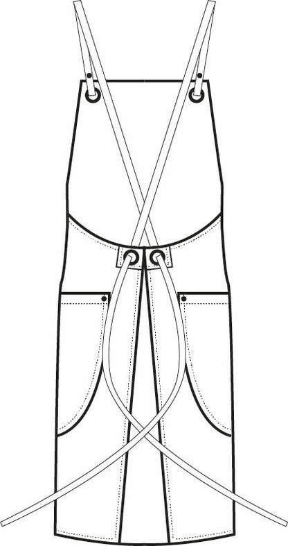 Grembiule Cameriere Sheffield Simil Pelle