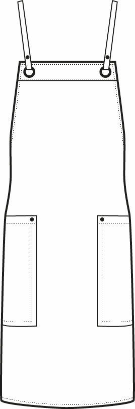 Grembiule Cameriere Sheffield Simil Pelle