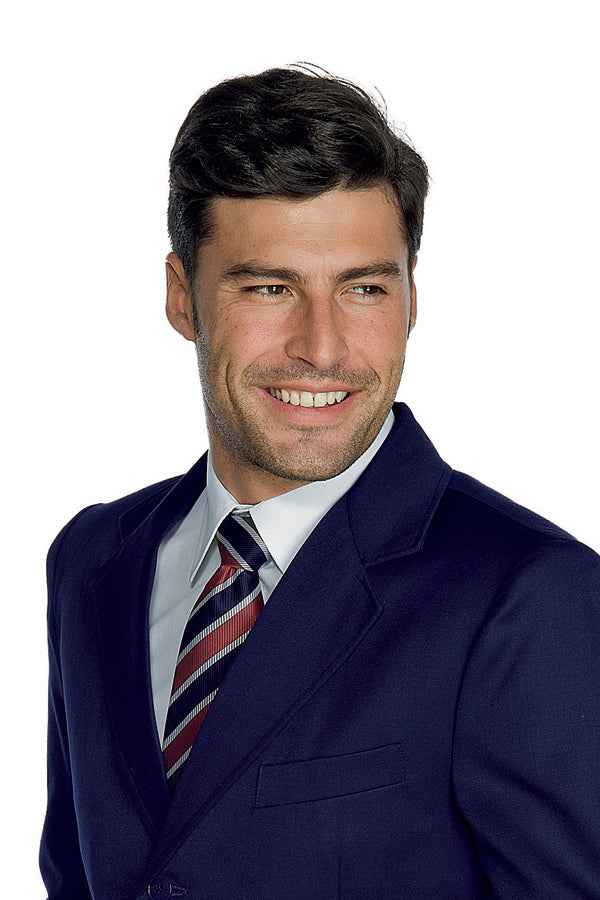 Cravatta Receptionist Regimental Grigio Bordeaux Blu