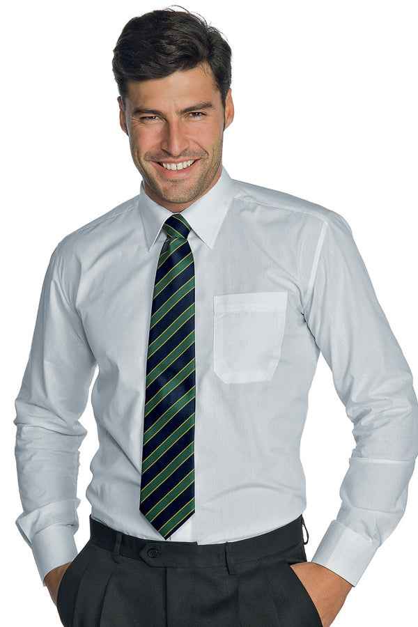 Cravatta Receptionist Regimental Verde