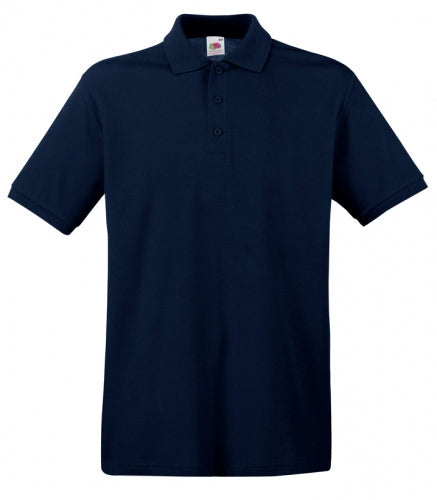 Polo Premium Fruit Of The Loom Manica Corta Blu Notte