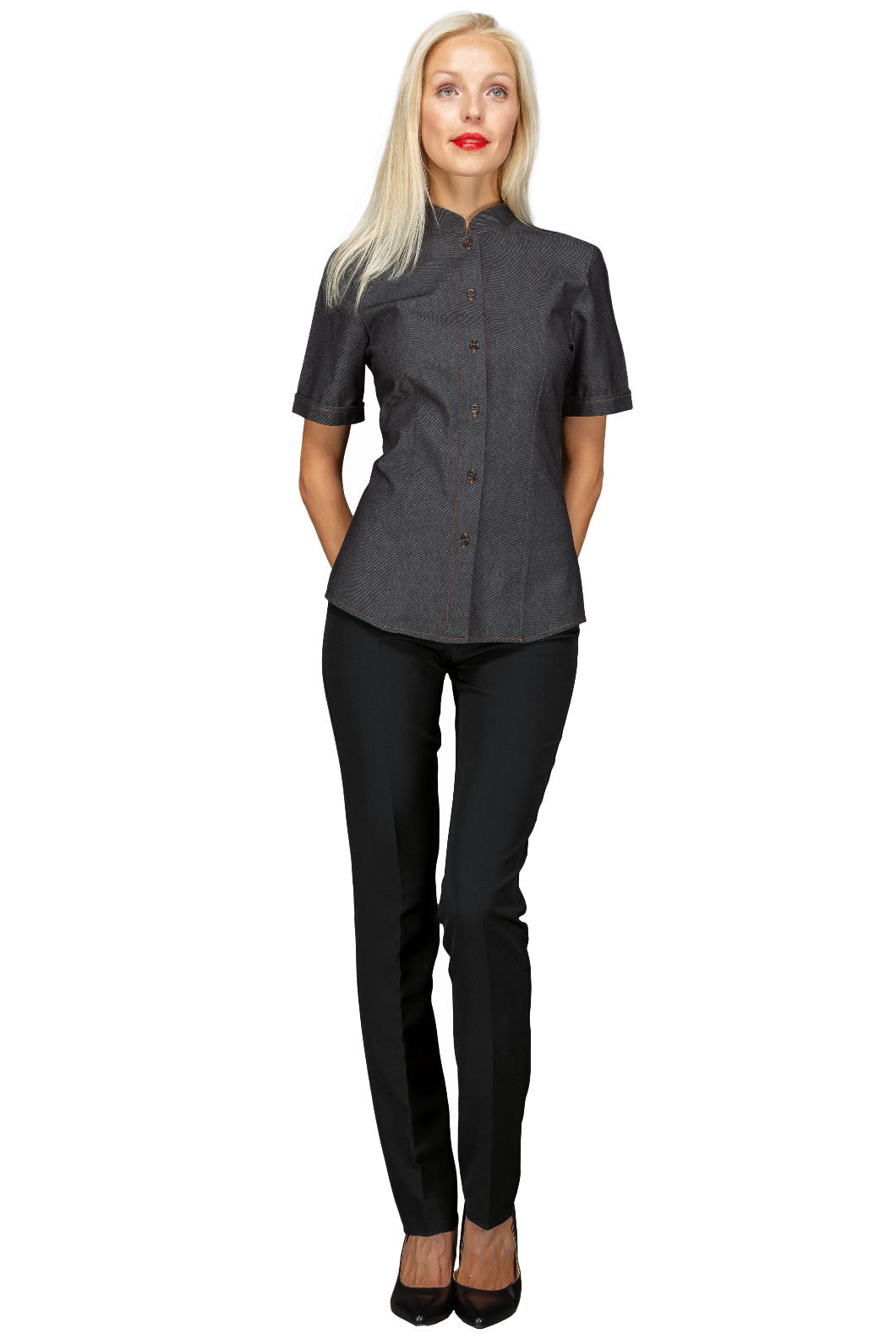 Camicetta Hollywood Stretch Black Jeans - Divisa Professionale per Ristorazione - Divise & Divise