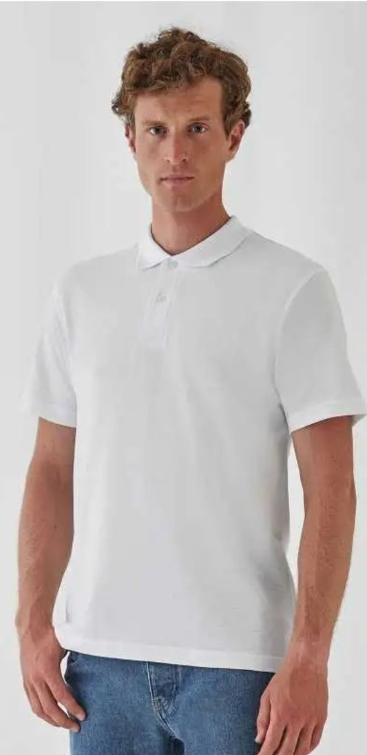 Polo bianca cotone Piquet - Divise & Divise