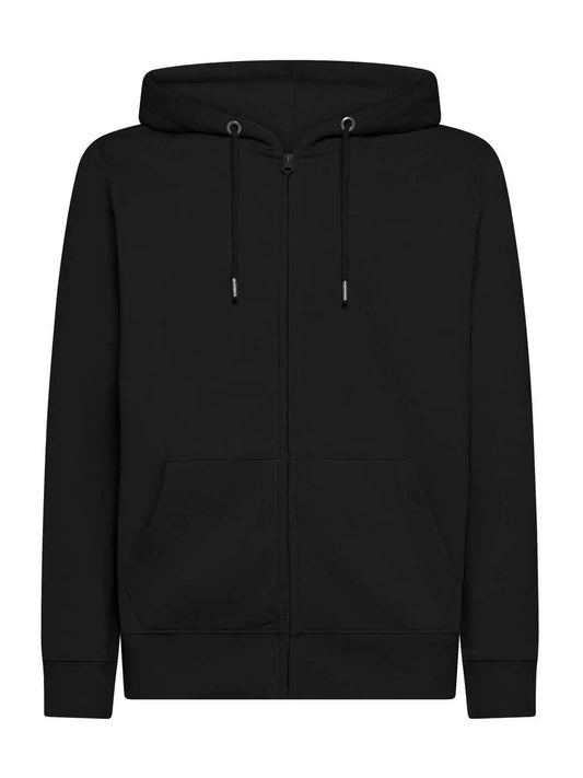 Felpa con cappuccio e zip intera Black Spider