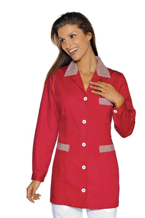 casacca marbella rossa manica lunga donna estetica