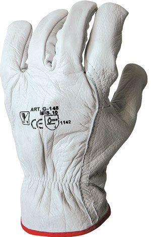 Guanti da lavoro in pelle fiore di vitello - confezione da 12 pezzi