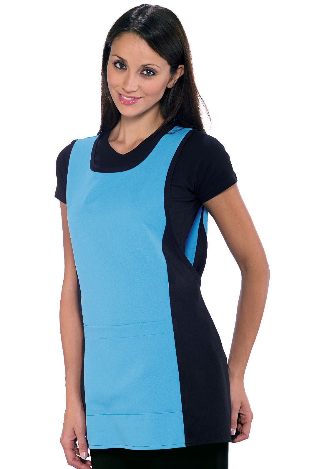 Casacca donna di Servizio Papeete Nero E Turchese