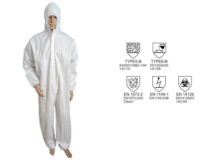 Tuta terza categoria classe 5-6 protezione da agenti infettivi