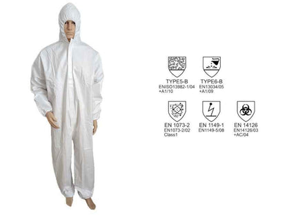Tuta terza categoria classe 5-6 protezione da agenti infettivi