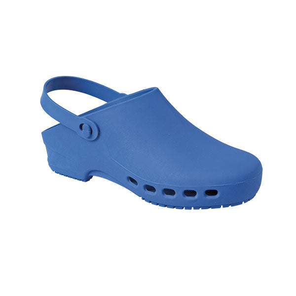 Zoccolo Antiscivolo Antistatico Blu Con Cinturino Posteriore