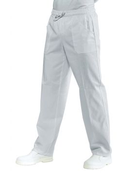 Nurse trousers white with elastic WHITE