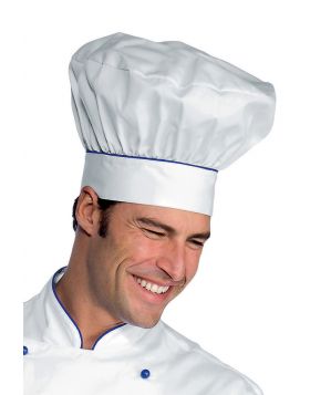 Chef hat WHITE AND CHINA BLUE